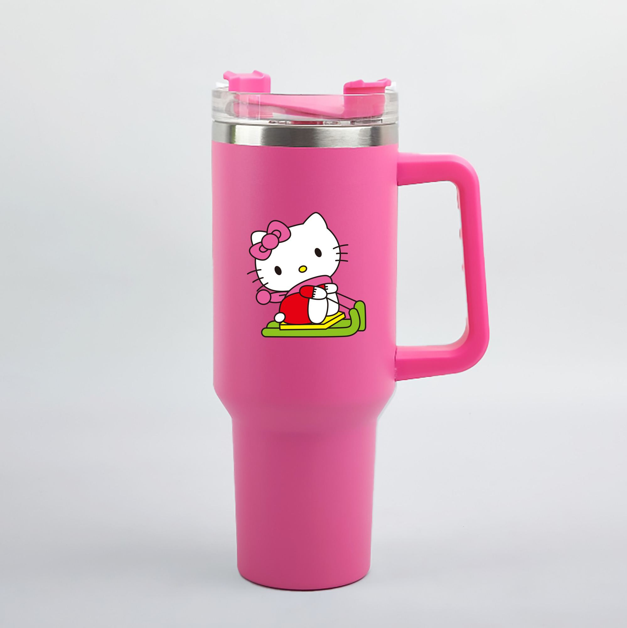 （画像用） Hello Kitty ハローキティ 1200mL車用タンブラー（カラープリント）